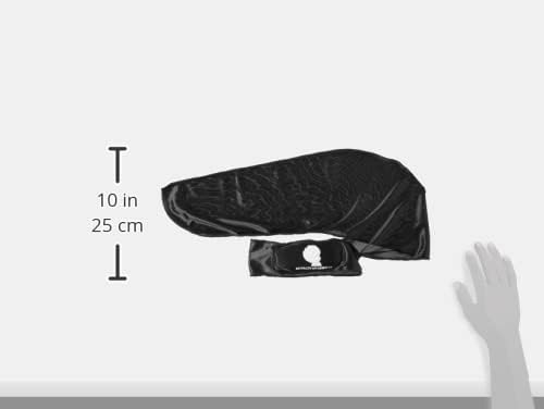 Royalty Headwear Silky Durag for Men - Single Strap with Hook and Loop Black Durag for Men 360, 540, 720 Waves