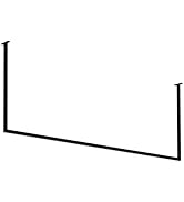 Amazon｜サンニード F型 ワイドハンガーバー 黒 ブラック アイアン