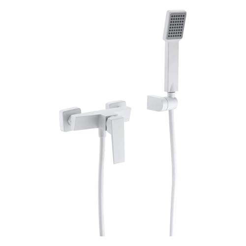 IMEX BDAR025-5BL ART Kit Ducha Monomando Blanco Mate