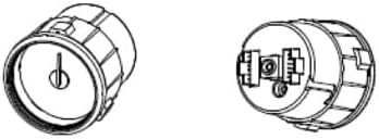 Freightliner A22-66355-105 Brake Pressure Gauge Air Pressure, Axle Lift2, Us, Bright