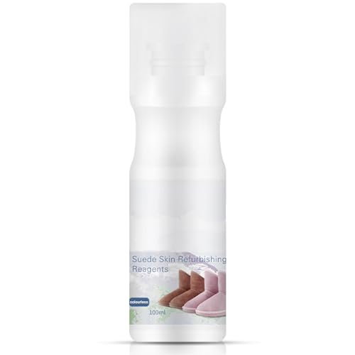 100ml Spray Renovador para Calzado de Ante,Restauración y Cuidado,Leather Limpiador de Gamuza Nubuck y Microfibra,Renovación del Color de Gamuza de Calidad para Zapatos,Botas,Chaquetas-Incoloro