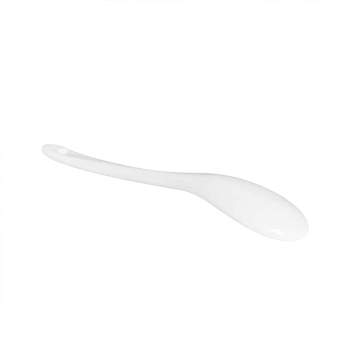 Miniatura 5 de Albedel 6 cucharas de porcelana para huevo, cucharas de cerámica de 5.0in, café postre yogur té lechoso