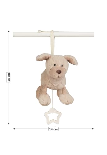 Caja de música S Perro Lucky tallada con engranajes de precisión 2