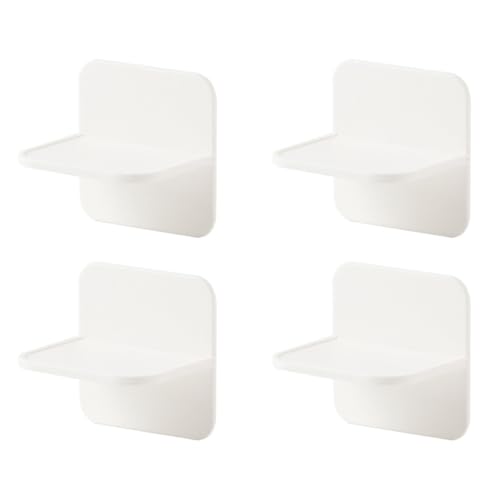 MAGICLULU Herramientas de Fijación para Gabinetes en Plástico Blanco Ángulo de 90, Estabilizadores Adhesivos para Armarios de Cocina y Muebles Bajos, Seguridad para Bebés y Uso