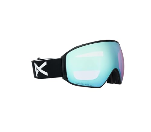 Image of Anon M4 Toric Goggles + Bonus Lens + MFI Face Mask - Low Bridge Fit, Frame: Black, Lens: Perceive Variable Blue (21% / S2), Spare Lens: Perceive Cloudy Pink (53% / S1)