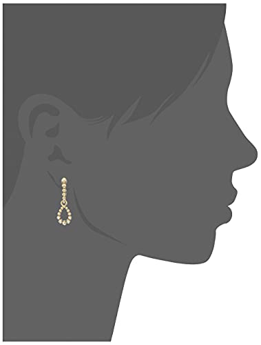 24Kt Plated Chain Earrings with Crystal