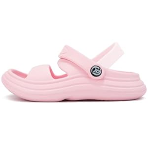 Axcone Kid’s Boys Girls Comfort Clogs Slippers Cartoon Garden Shoes Breathable Non-Slip Beach Pool Sandal All-Terrain Parallel Bars Cloud Slippers（Toddler/Little Kids/Big Kids）