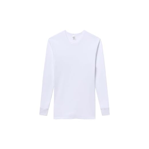 Abanderado Línea Junior Manga Larga, Camiseta Manga Larga Junior Algodón de Invierno para Niños, Blanco, 8 Años (Tamaño del Fabricante: 08)