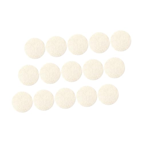 VALICLUD 15pcs Facial Scrub Exfoliator Pads Natural Loofah Cleansing Scrubber Deep Cleansing Exfoliating Pads for Face Convenient for Travel