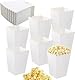 ZRUEWOT 50 Stück Popcorn-Boxen, Klein Weiße Popcorn Boxen Popcorn Container, Popcorn Tüten Candy Container, Wird um Snacks, Popcorn und Süßigkeiten in Theatern Kinos und Karneval zu Süßigkeiten