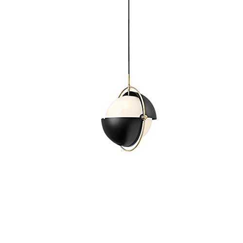 Plafonnier lustre en laiton réglable LED pour l'éclairage chic du salon