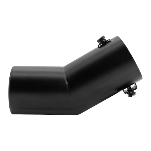 Image of Car Stainless Steel Exhaust Tips Fit 1.5 to 2 Inch Car Exhaust Pipe Modification Tail Throat Tail Pipe Steel Exhaust Tips Tailpipe Black