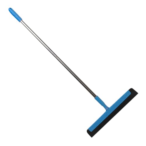 DECORNIJIA Limpiacristales y Rasqueta de Acero Inoxidable para y Ventanas Limpiador Versátil para Baño Hogar y Oficina Uso Ducha y Cocina Color Azul