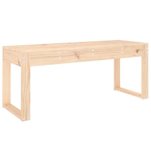 vidaXL Banc de Jardin 110x38x45 cm Bois Massif de pin, Banc d'extérieur, Banc de Parc, Banc de Jardin 2 Places, siège de Jardin, Banc de Patio