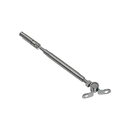 Prolinemax Marine Boat SS T316 Swageless & Deck Toggle Turnbuckle para Cable de Acero 1/8" miniatura 4