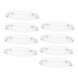 DECORNIJIA 8 Stück Teiliges Doppelkonvexes Optisches Linsenset Acrylglas Experiment Lernhilfe Vergrößerungslinse für Kinderforscher Physikunterricht
