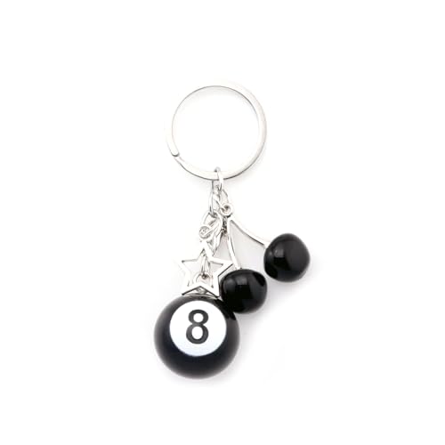 Image of 8 Ball Dice Charm Keychain - Cute Bag Purse Handbag Accessories - Y2K Aesthetic Key Chain for Women Men