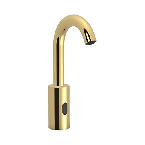 Viking Brass Sensor Faucet for Wash Basin – Plump Hands-Free Gold Faucet with Thread Size 15mm (1/2 inches) for Bathroom Kitchen - Finish Gold Pvd