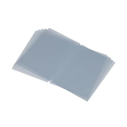 SECURIT - Set da 10 Inserti Per Porta Menu - Per Caffè, Ristoranti, Bar - Formato A4 - Trasparente