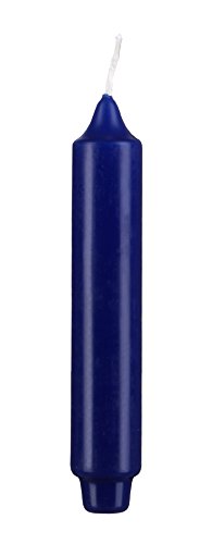 6 Bougies Pilier, Bougies classique Bleu 30 x 3 cm Cover