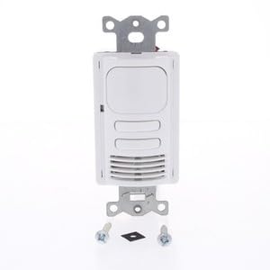 #US White Vacancy Sensor Switch Low Voltage PIR/US 2-Circuit 24VDC AD2241W2