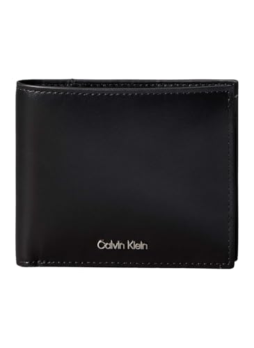 Calvin Klein cadeau idéal pour homme portefeuille en cuir surélevé noir avec compartiments