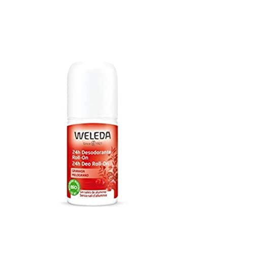 Weleda Deo Roll-on Granatapfel ohne Aluminiumsalze, vibrierender Duft aus Orange, Davana und Vanille, für 24h Wirksamkeit und Schutz (1 x 50 ml)