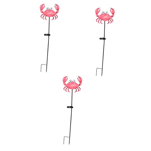 Yardwe 3 Pçs Caminhos Em De Caranguejo Gramado Pátio Aterrado Vermelho Passarelas Decorativas Solare