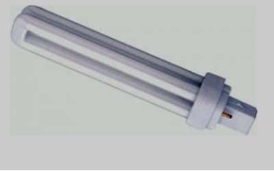 PL06 / PLC 18w G24 D-2 2 Pin 3500k - 110 x 26 x 26mm - Energy Saving Fluorescent Lamp