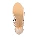 Imagen de Elara Zapato de Tacón Alto Mujer Abierto Stilettos Chunkyrayan Beige LL85-Beige-42