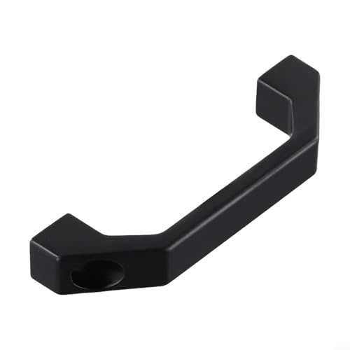 Sawhamale Tirador de puerta de gabinete en forma de U de aleación de aluminio para armario de cocina, armario, muebles, equipaje, ventana o cajón, opciones de color negro o plateado, disponible en 100