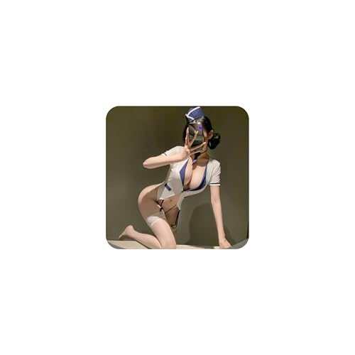 [oTVToCos] スチュワーデス コスプレ セクシー エッチ エロ 過激 変態 大胆 可愛い SM 誘惑 セクシーランジェリー キャビンアテンダント ボディスーツ ミニスカート 海軍風 帽子付き カップル刺激 あだるとグッズ アダルトグッズ コスチューム - 画像6