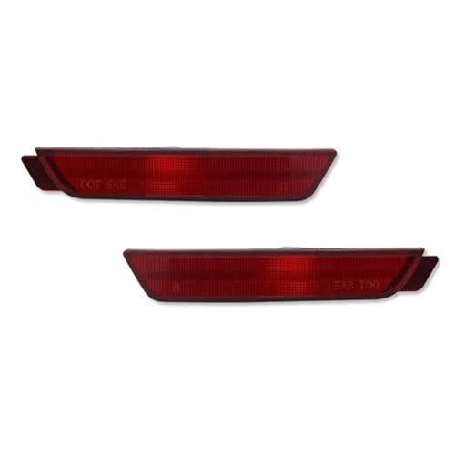 Cubierta lente faro coche Cubierta Luz De Marcador Lateral Del Parachoques Delantero Y Trasero Para Chevrolet Para Camaro 2010-2015(Trasero rojo)