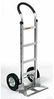 Global Industrial Aluminum Hand Truck Curved Handle, Semi-Pneumatic Wheels
