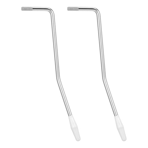 IANFAN 2 Pcs 6mm Thread Tremolo Arm, Electric Guitar Whammy Bar with Tip Silver Tremolo Bar Durable...