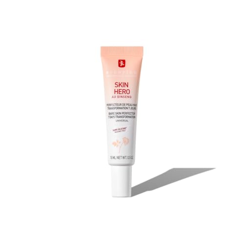 Erborian Skin Hero au Ginseng Blanc - Soin Visage Non Teinté Perfecteur de Peau Nue en 7 Jours avec Acide Hyaluronique - Soin Cosmetique Coréen pour Visage -...