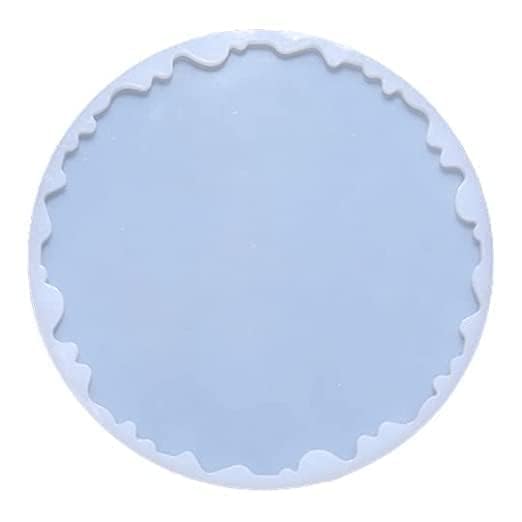 Agate Circle Mould for Resin Art | Silicone Mold for Flower Preservation, Clock Making, Photo Frame & Pooja Thali | White (10 Inch)-image-17