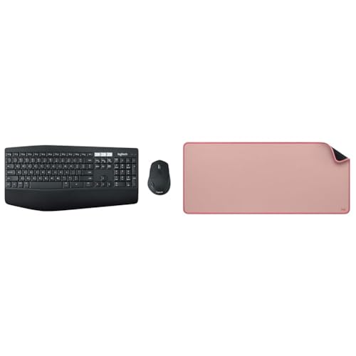 Image of Logitech MK850 Multi-Device Wireless Keyboard and Mouse Set, 2.4GHz Wireless & Bluetooth, Curved Key
