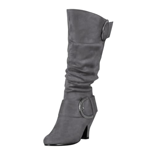 Botas altas de mujer con tacón grueso ideales para tus looks de primavera