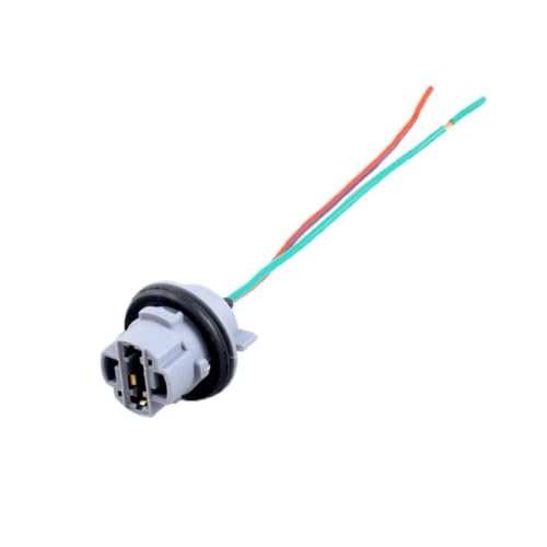 Conectores T20 7440 W21W con cableado blindado para luz de coche