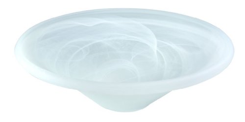 Windworks Brunnenschale Ersatzschale Glasschale rund Weiss marmoriert Ø 35 cm Cover