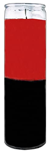 3 PCS Candle Glass JAR Plain RED/Black Vela Rojo/Negro Burns 120 Hours