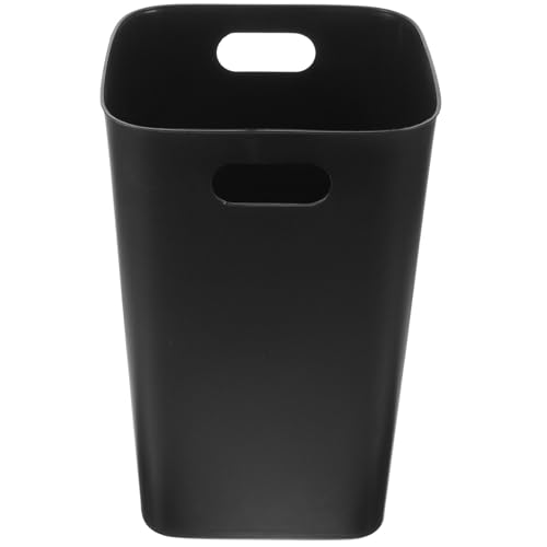 Poubelle 30L noire robuste sans couvercle à ouverture totale