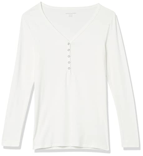 Amazon Essentials Women's Maternity Nursing Slim-Fit Henley Shirt, White, Xx-Large #TOP4