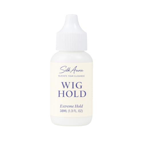 Silk Aura Perückenkleber Lace Front Starker Halt Unsichtbare Verklebung Wasserfester & Ölbeständiger Haarkleber für Perücken Toupets & Haarteile 38ml (1.3oz)