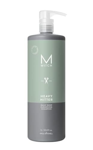 MITCH by Paul Mitchell Heavy Hitter Daily Deep Cleansing Shampoo for Men, For All Hair Types, 33.8 fl. oz.