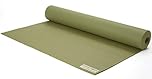 JadeYoga Travel Yoga Mat - Packable, Lightweight, & Portable Yoga Mat - Non-Slip Natural Rubber Mat for Women & Men - Great for Yoga, Home, Gym, Pilates, Fitness & Stretching (Olive Green, 68" x 24")