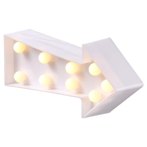 jojofuny 3D Arrow Sign Light Marquee Arrow Sign LED Neon Lights Signs Right Arrow Night Light Neon Sign for Wall Decor Birthday Pub Cafe Hotel Decor