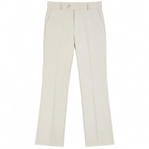 Generic Men's Korean Style Straight Fit Beige Trouser - Image 2