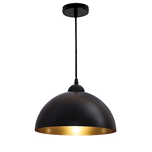 TTBDDDYH Lámpara Colgante E27 Lámpara Colgante de Hierro Vintage Americana Accesorios de iluminación Colgantes industriales Granja Restaurante Cocina Isla Dormitorio Bar Lámpara Colgante con Cubierta